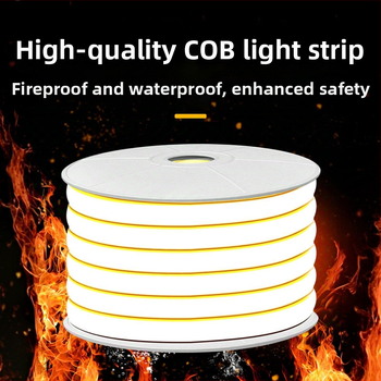 COB LED trakica 220V, vanjska vodootporna, samoljepljiva, linearno svjetlo za dnevni boravak