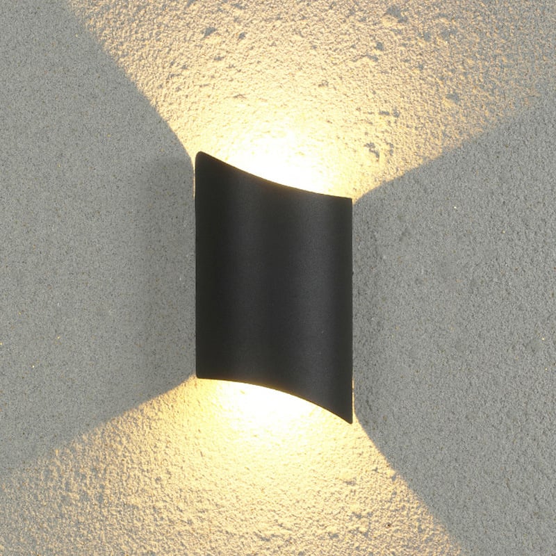 LED vanjska zidna svjetiljka, vodootporna, dvostruka glava, moderan dizajn od aluminija