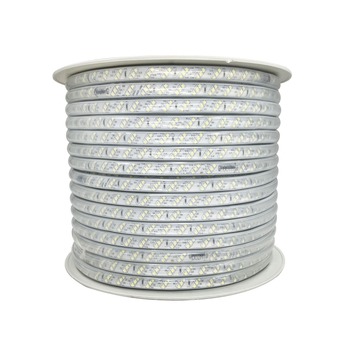Vanjska vodootporna LED traka 220 V, jednobojna, 100 m, 15 W, 320 LED (3528), 120° kut snopa, CRI 75, 50 000 h, mogućnost prilagodbe.