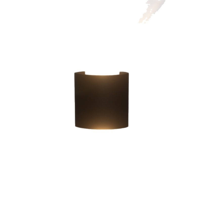 LED vanjska zidna svjetiljka s lukom za hodnik, otporna na vlagu, minimalistički dizajn, kvadratno tijelo, osvjetljava prema gore i dolje