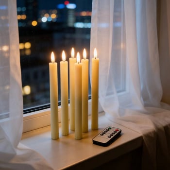 Távirányítású LED hosszú szárú elektronikus gyertya, remegő lánggal, születésnapi bulikhoz és karácsonyi dekorációkhoz, hangulatvilágítás