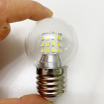 LED Magic Bean mala žarulja, trobojna promjena boje, E27 utičnica, prozirna okrugla žarulja, 5W/7W