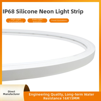 IP68 silikónová LED páska Neon, 24V nízkeho napätia, vodotesné RGB svetlo pre vodné efekty v bazéne