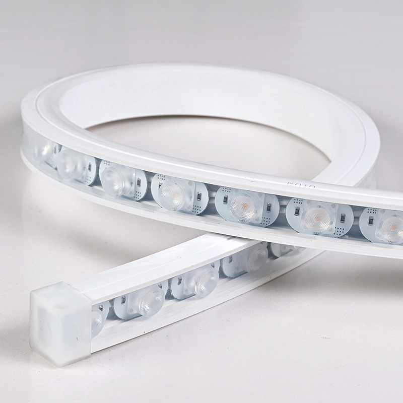 Fleksibilna LED svjetiljka za pranje zidova, 24V, vanjska vodootporna LED traka za zgrade, 2835 LED, 30 LED-a, kut svjetla 30°, daljinsko upravljanje