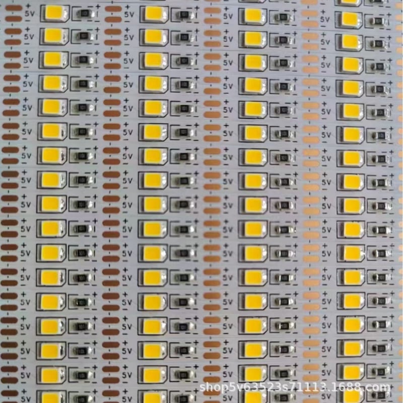 LED traka 4 mm toplo bijela, 5V, 60 LED, 2835 SMD, dimabilno ambijentalno osvjetljenje za garderobe