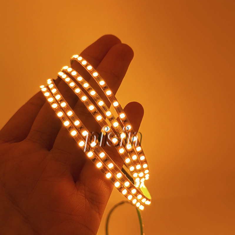2835 zlatnožuta LED traka, niskonaponski 12V/24V, visoka svjetlina, 120/180/240 LED