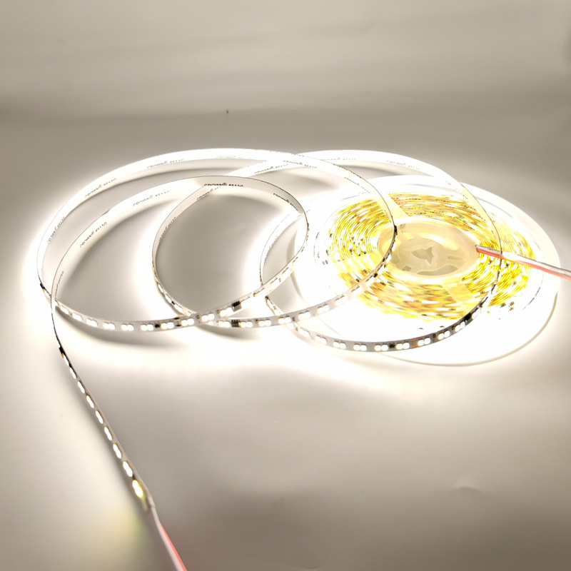 LED traka 220V s dvostrukom temperaturom boje, 192 LED-a, trobojna, bez upravljača, gola ploča, sprej ljepila, 12,5 cm rezna linearna svjetlost
