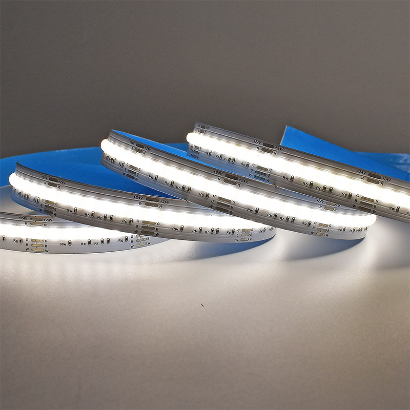 24V RGBW COB LED traka za vitrinu – 896 LED, atmosferično osvjetljenje, 16W, podesivo, 120° kut osvjetljenja