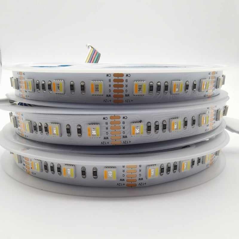 5050 RGBW 4-u-1 niskonaponska LED traka, samoljepljiva, fleksibilna, promjena boje, meka svjetlost