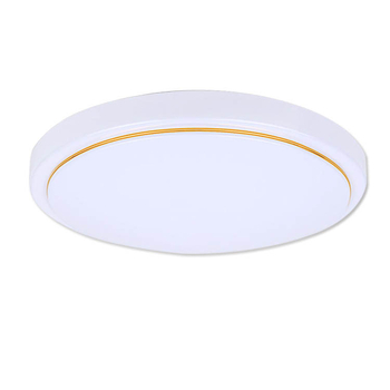 Set kućišta LED stropne lampe, kružnog oblika, minimalistički modern dizajn, PVC mliječno bijela, model 5555