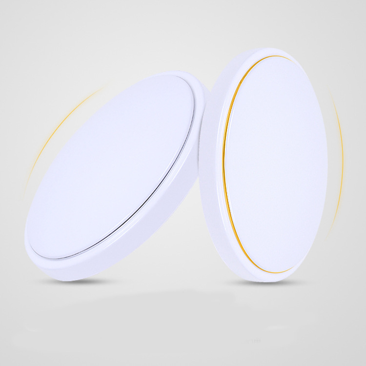 Set kućišta LED stropne lampe, kružnog oblika, minimalistički modern dizajn, PVC mliječno bijela, model 5555