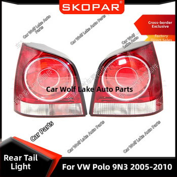 Zadné svetlo pre Volkswagen Polo 9N3 (2005–2010) — kryt zadného svetla bez žiarovky, kódy 6Q6945095AB 6Q6945096AB