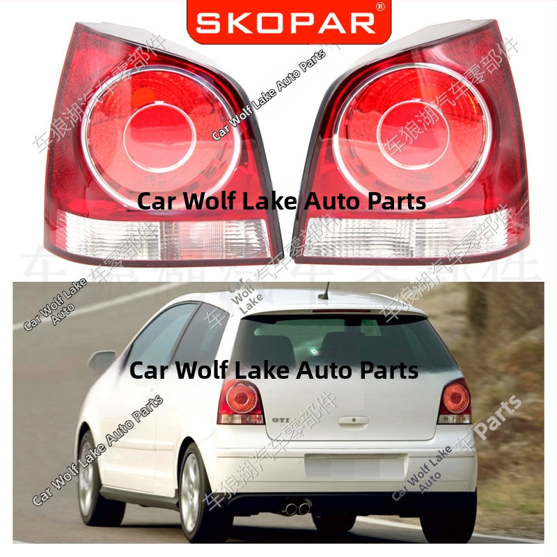 Zadné svetlo pre Volkswagen Polo 9N3 (2005–2010) — kryt zadného svetla bez žiarovky, kódy 6Q6945095AB 6Q6945096AB