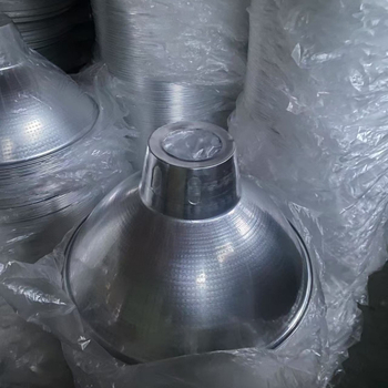 16-inčni aluminijski abažur za radionice i skladišta, industrijsko i rudarsko osvjetljenje, kompatibilan s E27/E40, dijamantni uzorak i perlni sjaj