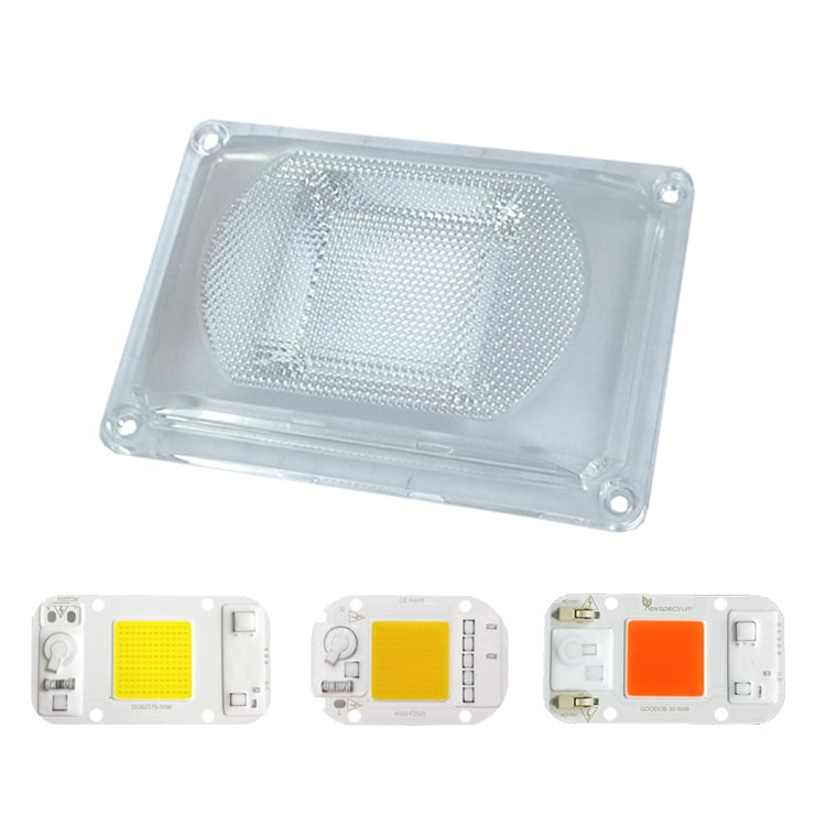 LED izvor svjetla s PC plastičnom lećom za ulicu i floodlight, COB univerzalna leća, privatni model