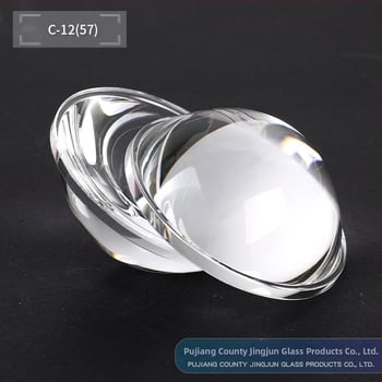 Šošovka predného svetla pre auto a motorku, priemer 57×24 mm, hmlové svetlo, vysoko borosilikátové optické sklo, sústredený lúč