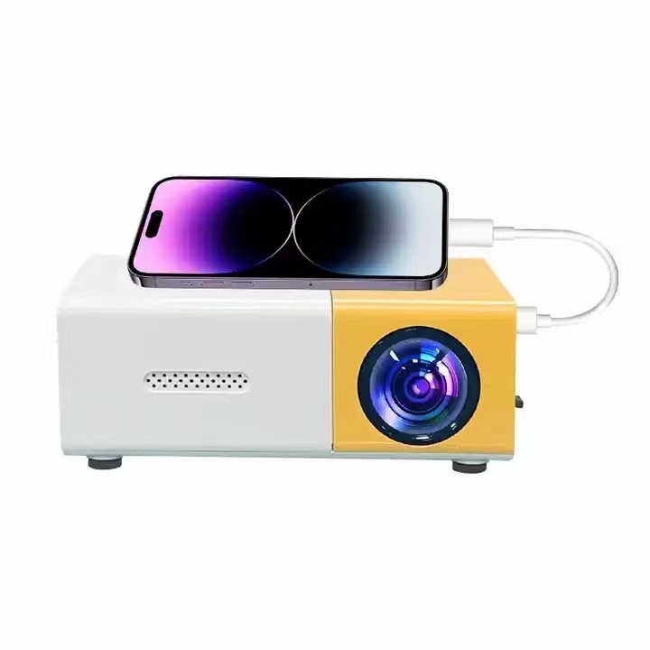 YG300 Little Yellow Chicken prijenosni projektor za kućnu upotrebu s kabelskim zrcanjem zaslona telefona i dječjom bežičnom zabavom