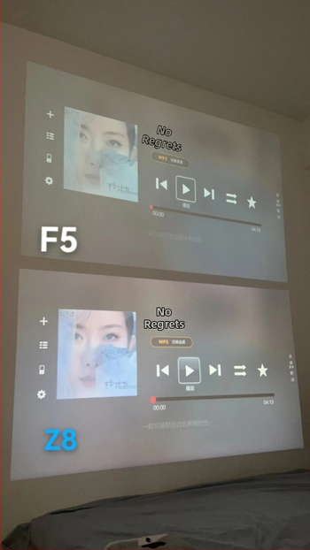 Z8 stenový projektor pre domáce kino — Wi-Fi, 720p, 100 palcová projekcia, inteligentné hlasové ovládanie, zrkadlenie obrazovky z telefónu