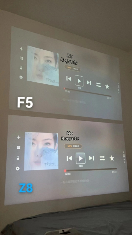 Z8 stenový projektor pre domáce kino — Wi-Fi, 720p, 100 palcová projekcia, inteligentné hlasové ovládanie, zrkadlenie obrazovky z telefónu