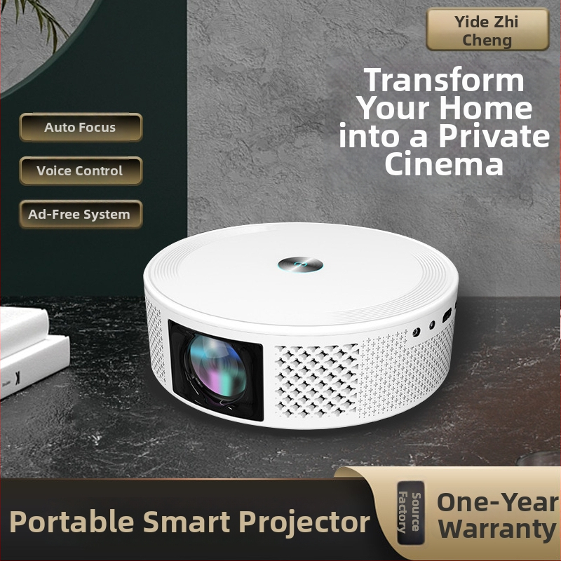 Z8 stenový projektor pre domáce kino — Wi-Fi, 720p, 100 palcová projekcia, inteligentné hlasové ovládanie, zrkadlenie obrazovky z telefónu