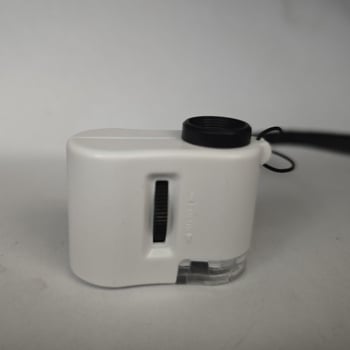 9595 Bijeli mini mikroskop za identifikaciju nakita, LED svjetlo, UV otkrivanje bankovnica, prijenosno LED svjetlo s polariziranim svjetlom