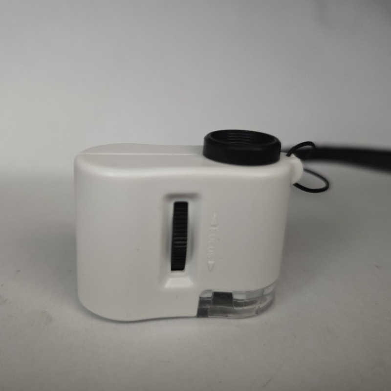 9595 Bijeli mini mikroskop za identifikaciju nakita, LED svjetlo, UV otkrivanje bankovnica, prijenosno LED svjetlo s polariziranim svjetlom
