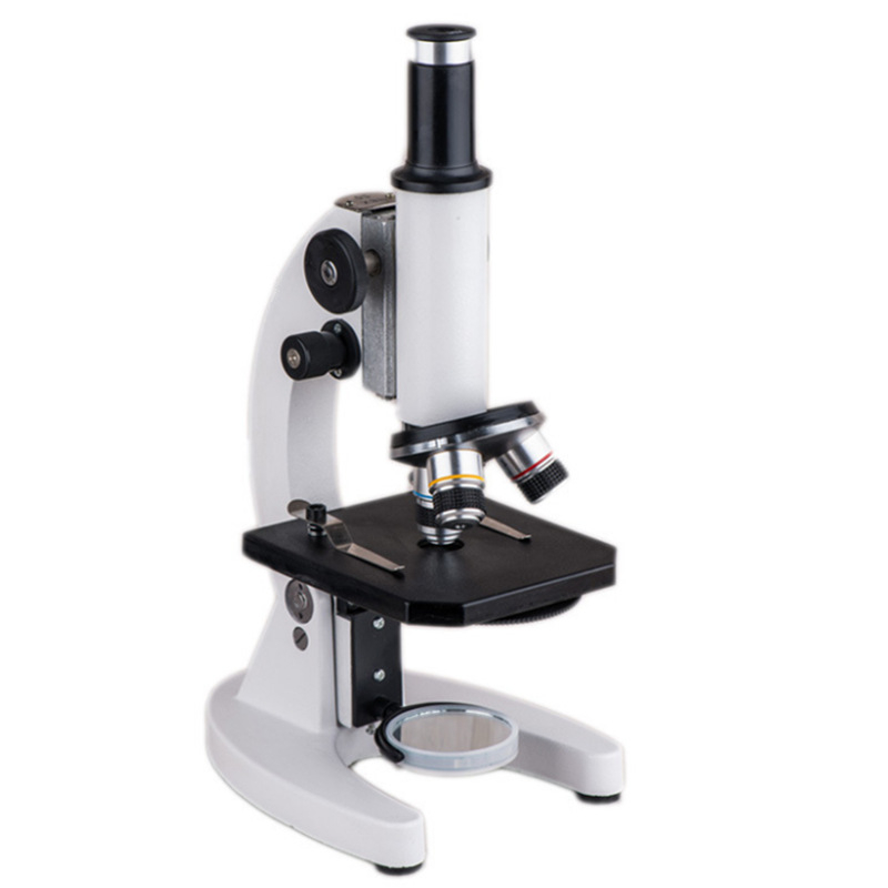 XSP-02 Biološki mikroskop, monokularni, 640× povećanje, metalni okvir, obrazovni mikroskop za školske laboratorije