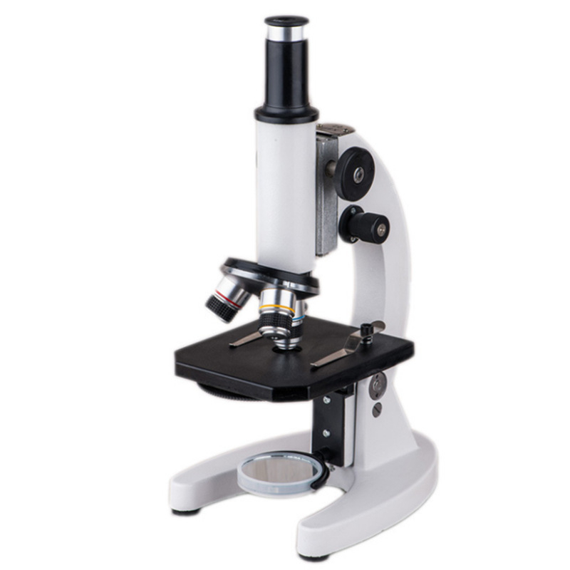 XSP-02 Biološki mikroskop, monokularni, 640× povećanje, metalni okvir, obrazovni mikroskop za školske laboratorije