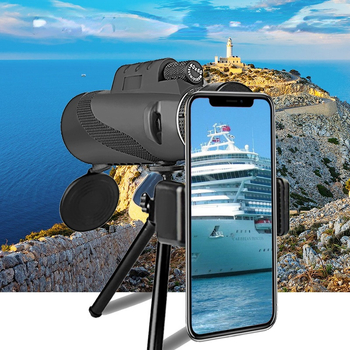 Monokularni teleskop za vanjsku upotrebu s noćnim vidom pri slabom osvjetljenju, mogućnost fotografiranja, HD jasnoća, povećanja 12x50, 40x60, 80x100