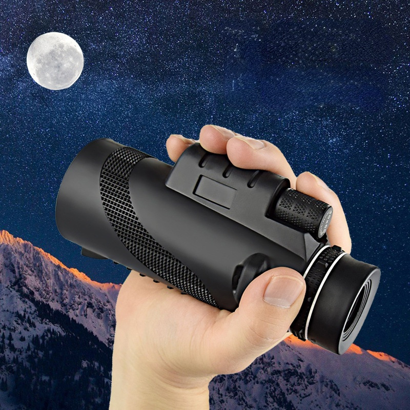 Monokularni teleskop za vanjsku upotrebu s noćnim vidom pri slabom osvjetljenju, mogućnost fotografiranja, HD jasnoća, povećanja 12x50, 40x60, 80x100