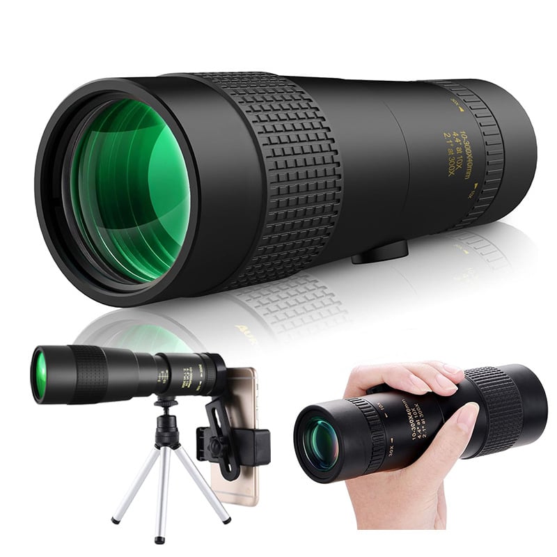 Monokularni teleskop 10-30×40, kompaktan, HD zoom za vanjsko promatranje