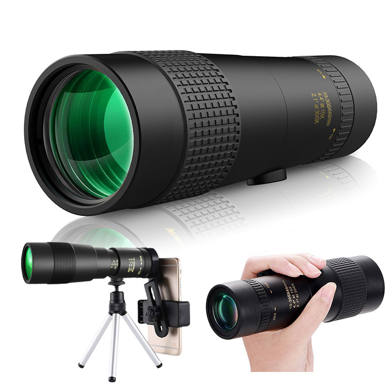 Monokularni teleskop 10-30×40, kompaktan, HD zoom za vanjsko promatranje