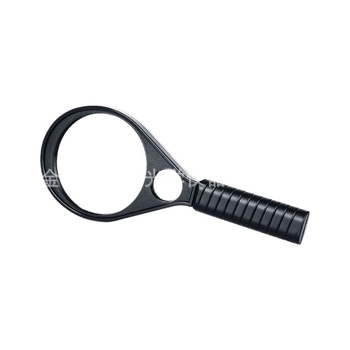 YJ7047 Ručna lupa za slide, 90 mm, plastična, crna, 5x/2x