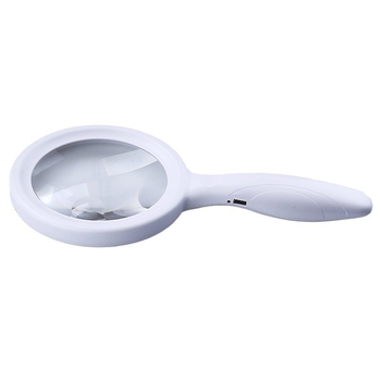 Nova ručna lupa 8011-33L s kružnim LED svjetlom od 33 LED-a, USB kabel za napajanje, dodirni prekidač, tri razine svjetline
