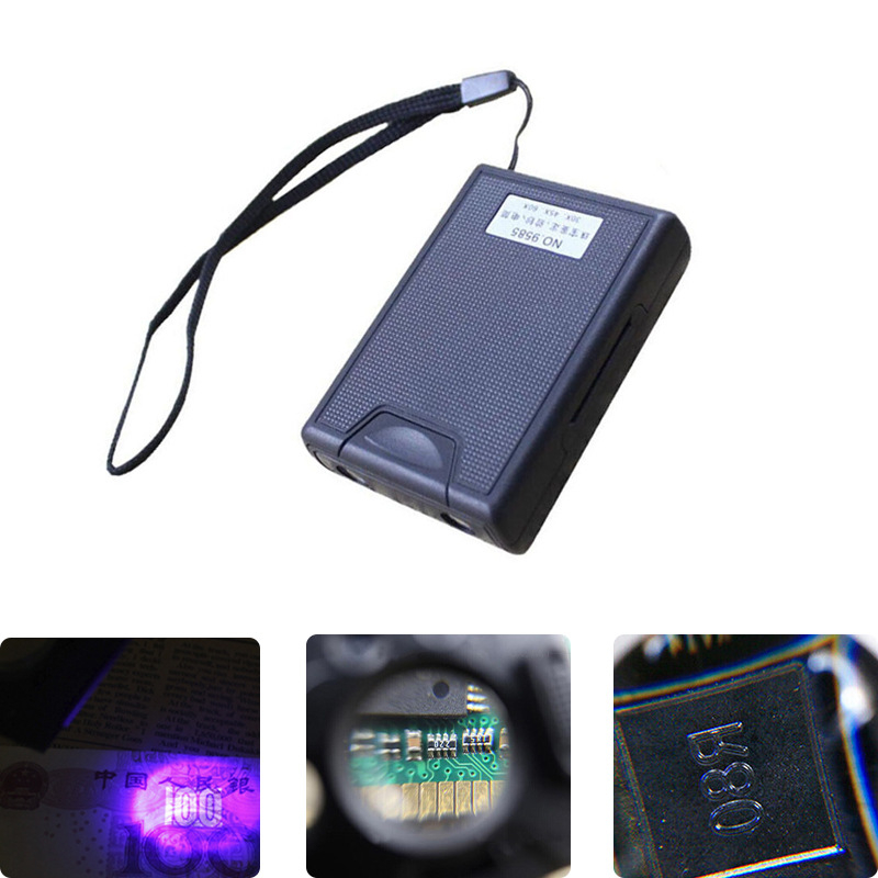Chuda LED povlačno povećalo za identifikaciju nakita i procjenu antikviteta, 30x/45x/60x povećanje, model 9585