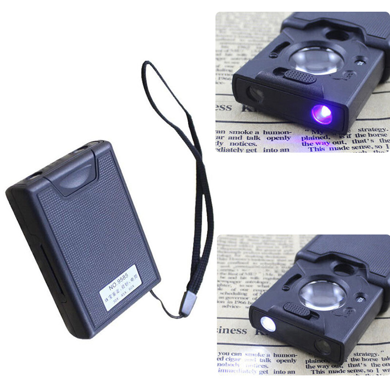 Chuda LED povlačno povećalo za identifikaciju nakita i procjenu antikviteta, 30x/45x/60x povećanje, model 9585