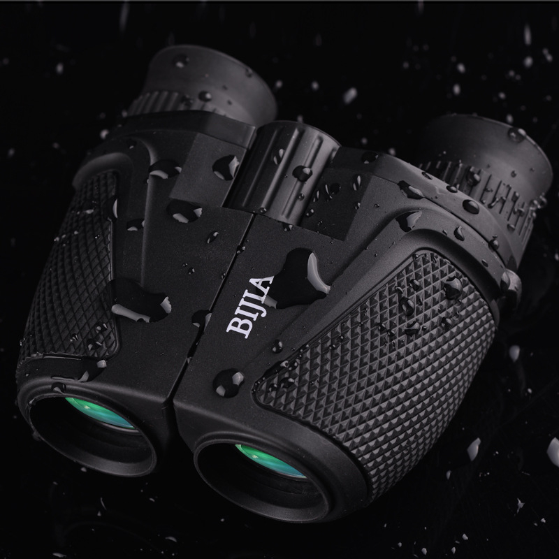 BIJIA 12x25 бинокли с висока мощност, HD джобни за нощно виждане при слаба светлина, преносими за възрастни и деца