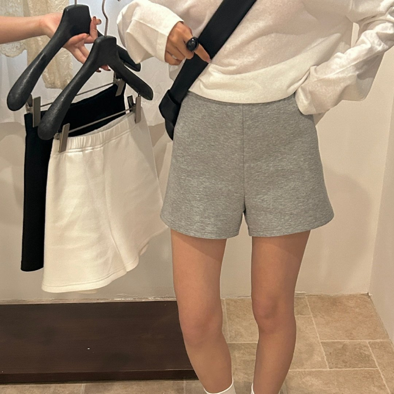 Šortsevi The Lemon Green Tea s visokim strukom za žene, proljeće 2026., korejski casual stil, ravni kroj, capri duljina