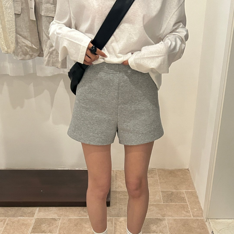 Šortsevi The Lemon Green Tea s visokim strukom za žene, proljeće 2026., korejski casual stil, ravni kroj, capri duljina