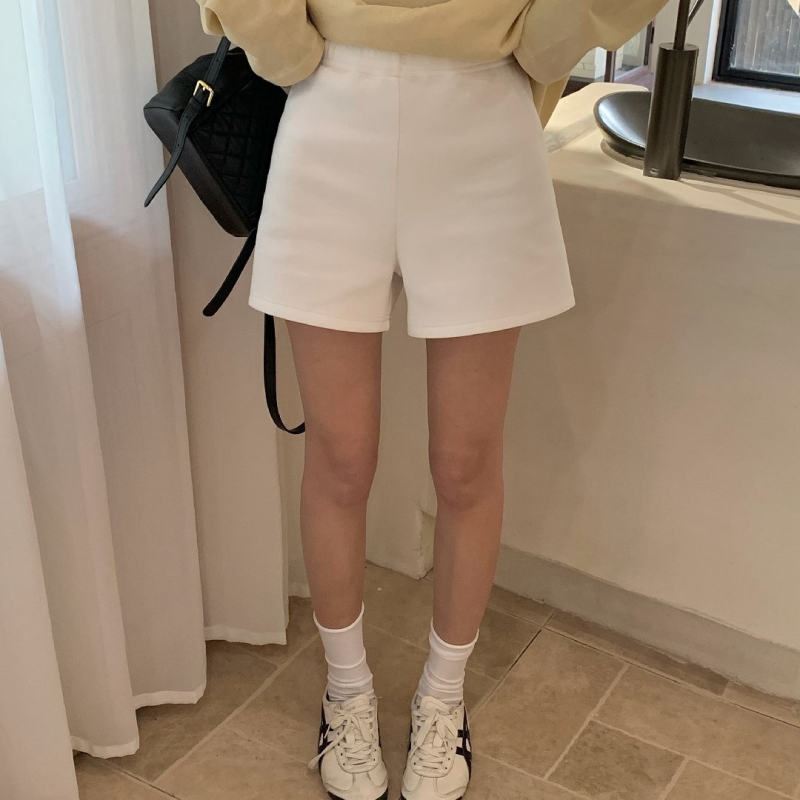 Šortsevi The Lemon Green Tea s visokim strukom za žene, proljeće 2026., korejski casual stil, ravni kroj, capri duljina