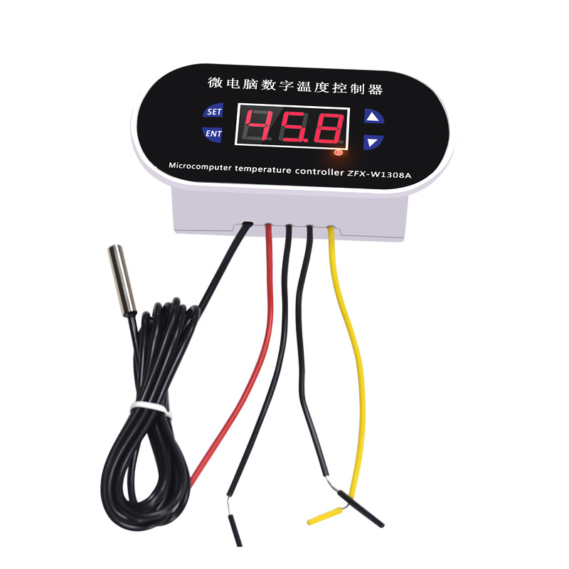 ZFX-W1308A θερμοστάτης, ψηφιακός ελεγκτής θερμοκρασίας, ηλεκτρονικός ελεγκτής θερμοκρασίας υψηλής ακρίβειας, ρυθμιζόμενος διακόπτης θερμοκρασίας
