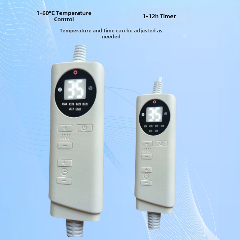 Termostat 12V/24V pre elektrickú deku – regulátor teploty pre vykurovaciu podložku so senzorom, inteligentným časovačom a spínačom konštantnej teploty
