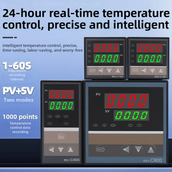 Digitálny regulátor teploty Rex-C100 PID – Rex-C400/Rex-C700