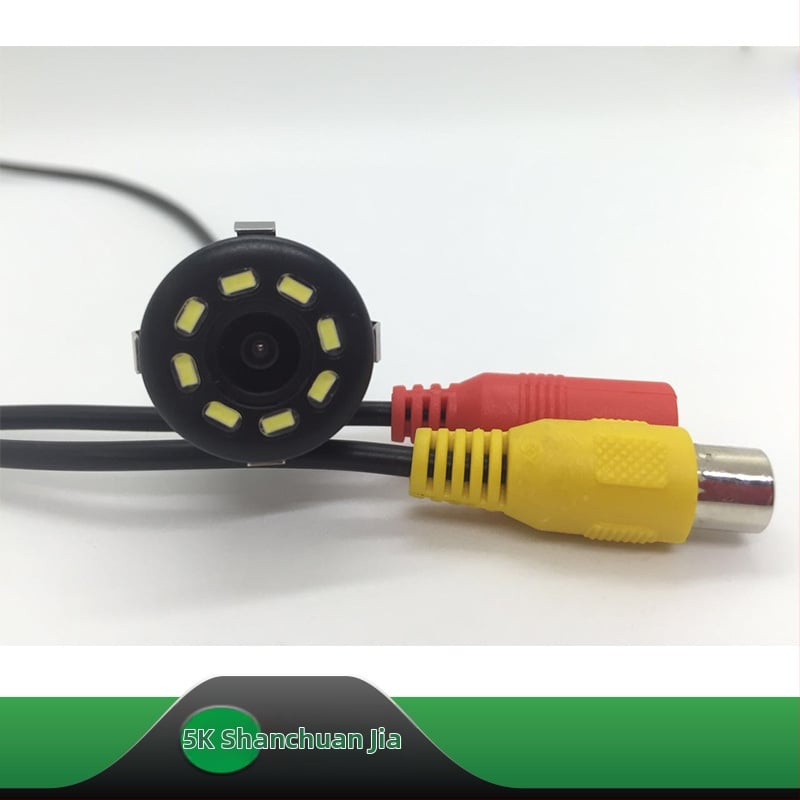 Κάμερα οπισθοπορείας με 8 LED, CCD, νυχτερινή όραση για αυτοκίνητο, 18,5 mm διάτρητο σώμα