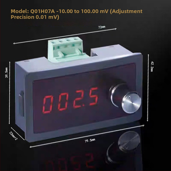 Vysoko presný millivoltový signálny generátor pre termocievku, reguláciu teploty a tlakový senzor, model Q01H07, pulzný