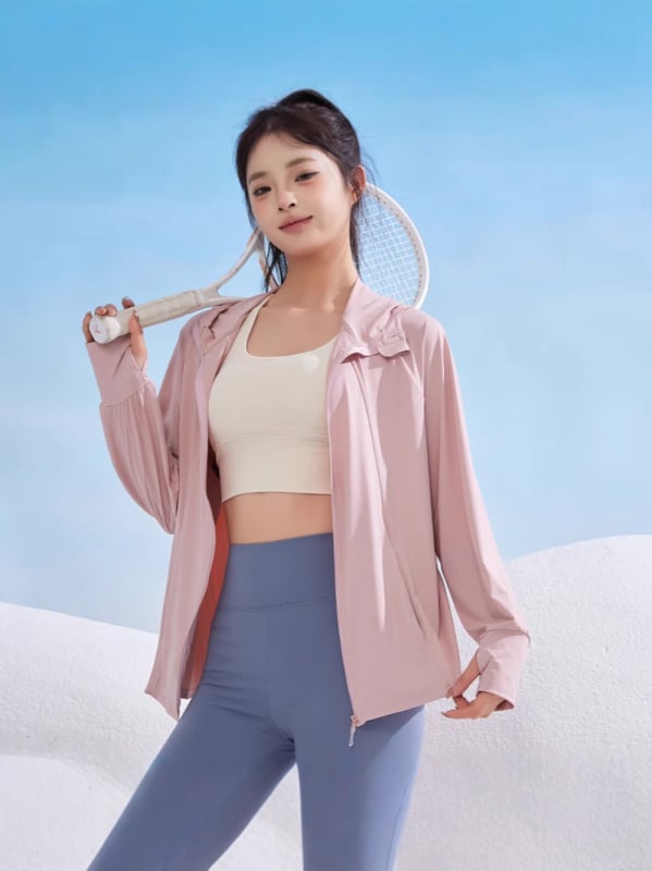 Unisex χαλαρή ζακέτα με κουκούλα από ice silk για UV προστασία – καλοκαίρι, μεγάλο μέγεθος