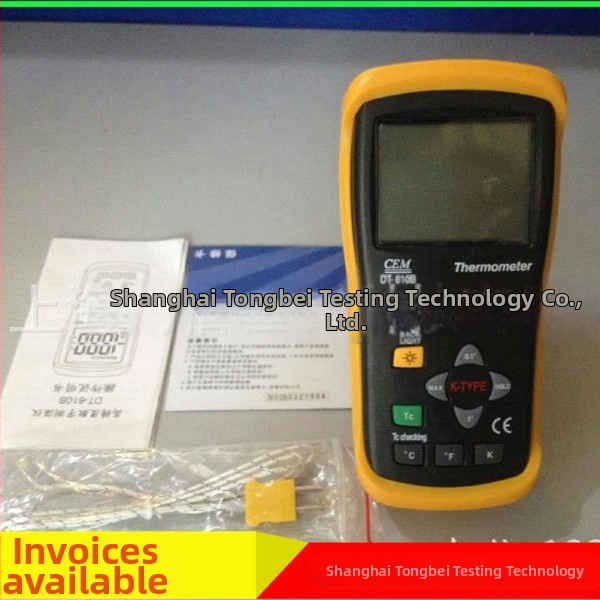 DT-610B teplomer s termočlánkom, kontaktný teplomer, merač teploty foriem