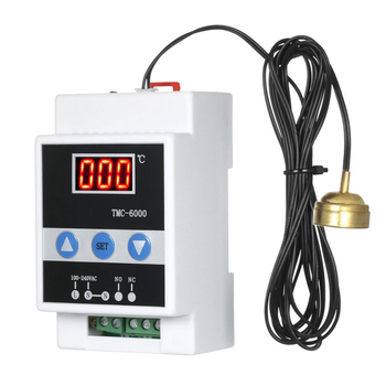 TMC-6000 DIN šina digitalni temperaturni regulator, termostat za hlađenje, 110-240V