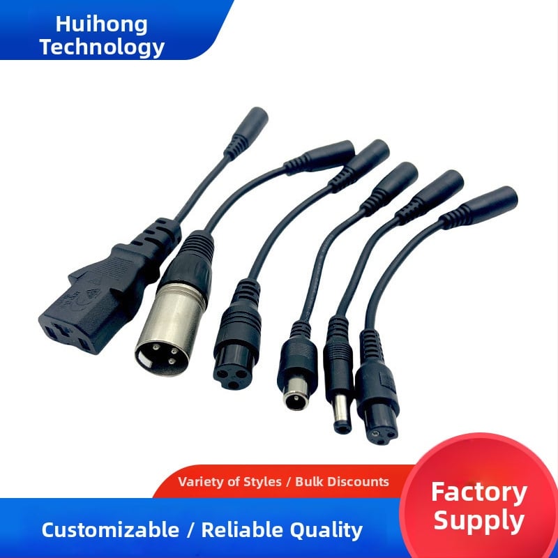5521DC Ženski adapter kabel za mobilnu pohranu energije, RCA muški konektor, M12/M16, pin konektor, konektor za električni bicikl