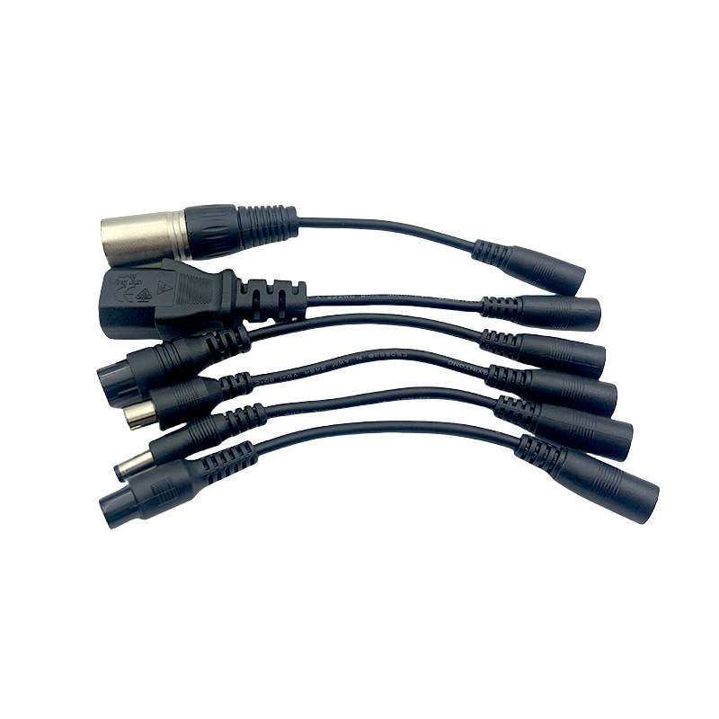 5521DC Ženski adapter kabel za mobilnu pohranu energije, RCA muški konektor, M12/M16, pin konektor, konektor za električni bicikl